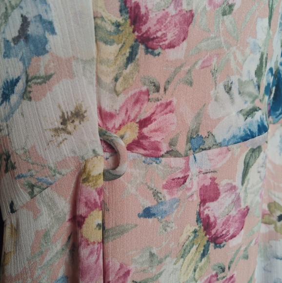 Cute knee-length summer floral dress, Euro 40, US M - Picture 9 of 11